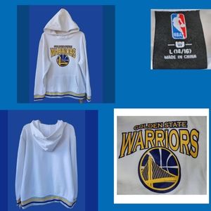 NBA AUTHENTIC GOLDEN STATE WARRIORS YOUTH HOODIE SIZE 14/16
